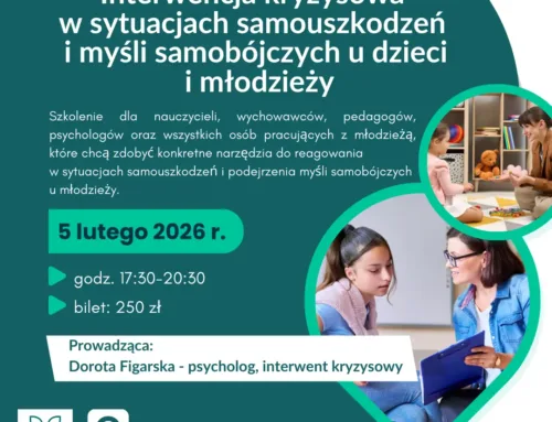 Interwencja kryzysowa w sytuacjach samouszkodzeń i myśli samobójczych u dzieci i młodzieży
