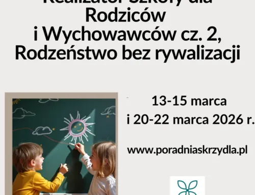 Realizator Szkoły dla Rodziców i Wychowawców cz. 2 – rodzeństwo bez rywalizacji